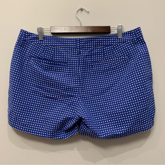 Old Navy Cotton Poly Blend Polka Dot Pattern Shorts, Blue White Size 12 - Picture 3 of 10